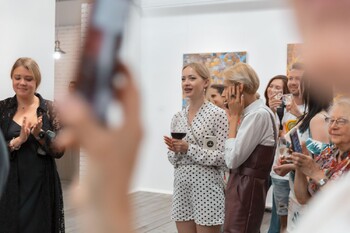 Люся Воронова фотографии с выставки Мозаичность 144